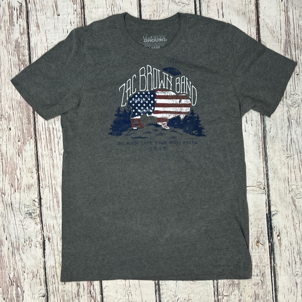 Zac Brown Block out the Sun 2016 Music Country Rock n' Roll Concert tshirt